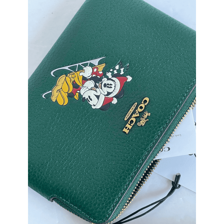 Authentic disney X coach wristlet/wallet and peanuts zip card online case