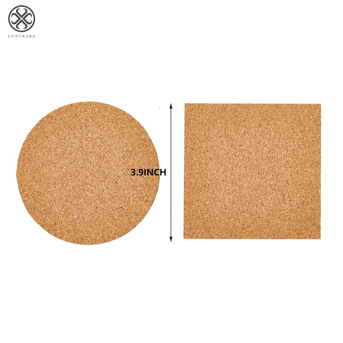Cork Pad with Sticky Backing for 4 Aluminum Circle Coaster – Beaducation