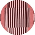 thumbnail image 1 of Ahgly Company Indoor Round Abstract Red Contemporary Area Rugs, 6' Round, 1 of 4