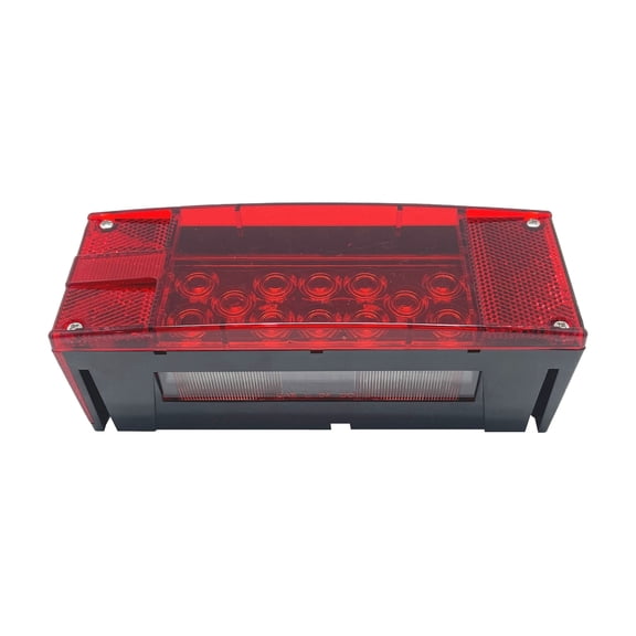 12V LED Rectangle Submersible Trailer Tail Light Replacement Left Driver Side Waterproof Boat Marine DOT 22 LEDs HTLLS-009L
