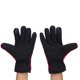 thumbnail image 4 of Guantes deportivos de invierno rojos resistentes al viento, impermeables, térmicos y cálidos hasta los dedos, 4 of 8