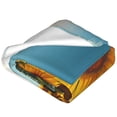 thumbnail image 2 of Bingfone Sunlit Sunflower Field Print Flannel Fleece Blanket Throw Blanket for Bed,Sofa,Couch,Travel,Camping(60"x50" ), 2 of 8