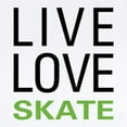 thumbnail image 2 of CafePress - Live Love Skate Infant Bodysuit - Baby Light Bodysuit, Size Newborn - 24 Months, 2 of 4