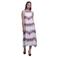 thumbnail image 1 of Bimba Robe de Plage Teinture sur Nœuds pour Femmes, Imprimée, Dos Nu, Longue, à Col Licou, Rayondress - Grand, 1 of 6