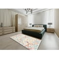 thumbnail image 5 of Ahgly Company Machine Washable Indoor Rectangle Contemporary Tan Brown Area Rugs, 2' x 4', 5 of 7