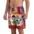 thumbnail image 2 of Teen Titans Go Mens Swim Trunks Quick Dry Swim Shorts Mesh Lining Bathing Suits Swimwear Beach Shorts with Pockets, 2 of 7