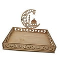 thumbnail image 5 of Promotions! Festival Party Decor Moon Star Wooden Ramadan Decoration for Home Ramadan Kareem Gifts Food Tray, 5 of 6