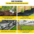 thumbnail image 4 of Casewin Weed Control Membrane 1mx15m Weed Barrier Fabric Roll Heavy Duty Landscape Fabric Breathable Ground Cover Membrane Weed Suppressant Membrane for Patios Garden Flower Bed Pathway, 4 of 7