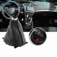 thumbnail image 1 of PU Leather Gear Gaiter Shift Shifter Boot Replacement, Clean & Tidy Car Interior, Black, 1 of 7