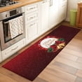 thumbnail image 2 of Merry Christmas 2'x6' Runner Rugs for Hallway Kitchen Bedside Non Slip Washable, Winter Xmas Pine Needle Sparkle Bells Entryway Rug Runners with Rubber Backing, Long Carpet Runner for Laundry Room, 2 of 8