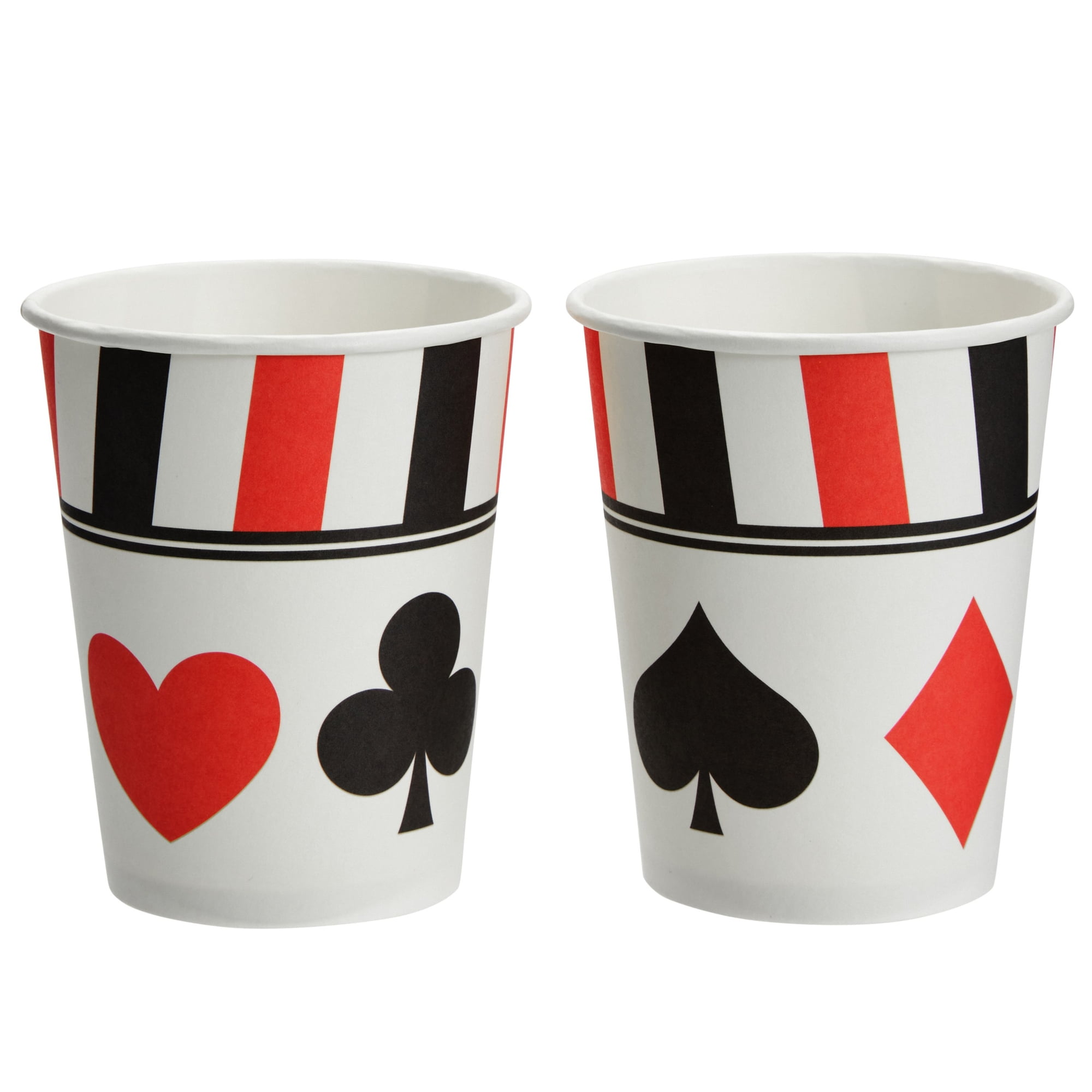Casino Party Supplies - Serves 16 - Casino Theme Party Decorations for  Men/Adults Includes Casino Party Plates Poker Paper Plates Cups Napkins and