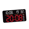 thumbnail image 3 of Elodie Alarm Clock Modern Temperature Detect Desk Clock for Living Room Hall Beside red light, 3 of 8