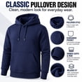 thumbnail image 4 of Mens Heavyweight Fleece Lined Pullover Hoodie 3 Pack, 4 of 7