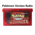 thumbnail image 4 of Series GBA Game Cartridge 32Bit Video Game Console Card Emeraude Rouge Feu Saphir Rubis Vert Feuille FRA Version for GBA, 4 of 5