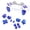 Chameleon Purple Blue, variant on eXtremeRate Chameleon Purple Blue Replacement D-pad R1 L1 R2 L2 Triggers Share Options Face Buttons for ps5 Controller BDM-010/020