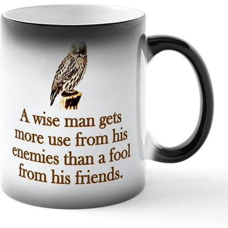 

A Wise Man Gets More Use Ceramic Magic Mug Coffee Tea Cup 11 oz