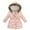 Light Pink, variant on Shachafan Toddler Boys Girls Winter Cartoon Prints Coat Hooded Jacket Thicken Windproof Zipper Warm Outwear Girls Winter Coats Size 5 Winter Coat for Girls 6x