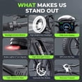 thumbnail image 3 of DTTZH Fast Electric Bike for Adults, 20"x4.0" Fat Tire Ebike, 750W Rate Motor, 80Miles Range, 48V 25Ah Removable Battery, Electric Mountain Bike, UL2849 (Black), 3 of 10