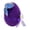 Purple, variant on Orange Large Easter Flocked Foam Egg 15.3X10.2Cm Holiday Decoration For Home Shop Window Party Spring Decor