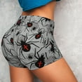 thumbnail image 4 of Goofa Spiders Printed Workout Shorts Women Seamless Scrunch Butt Lifting High Waisted Gym Booty Shorts Elastic Workout Shorts-Medium, 4 of 8