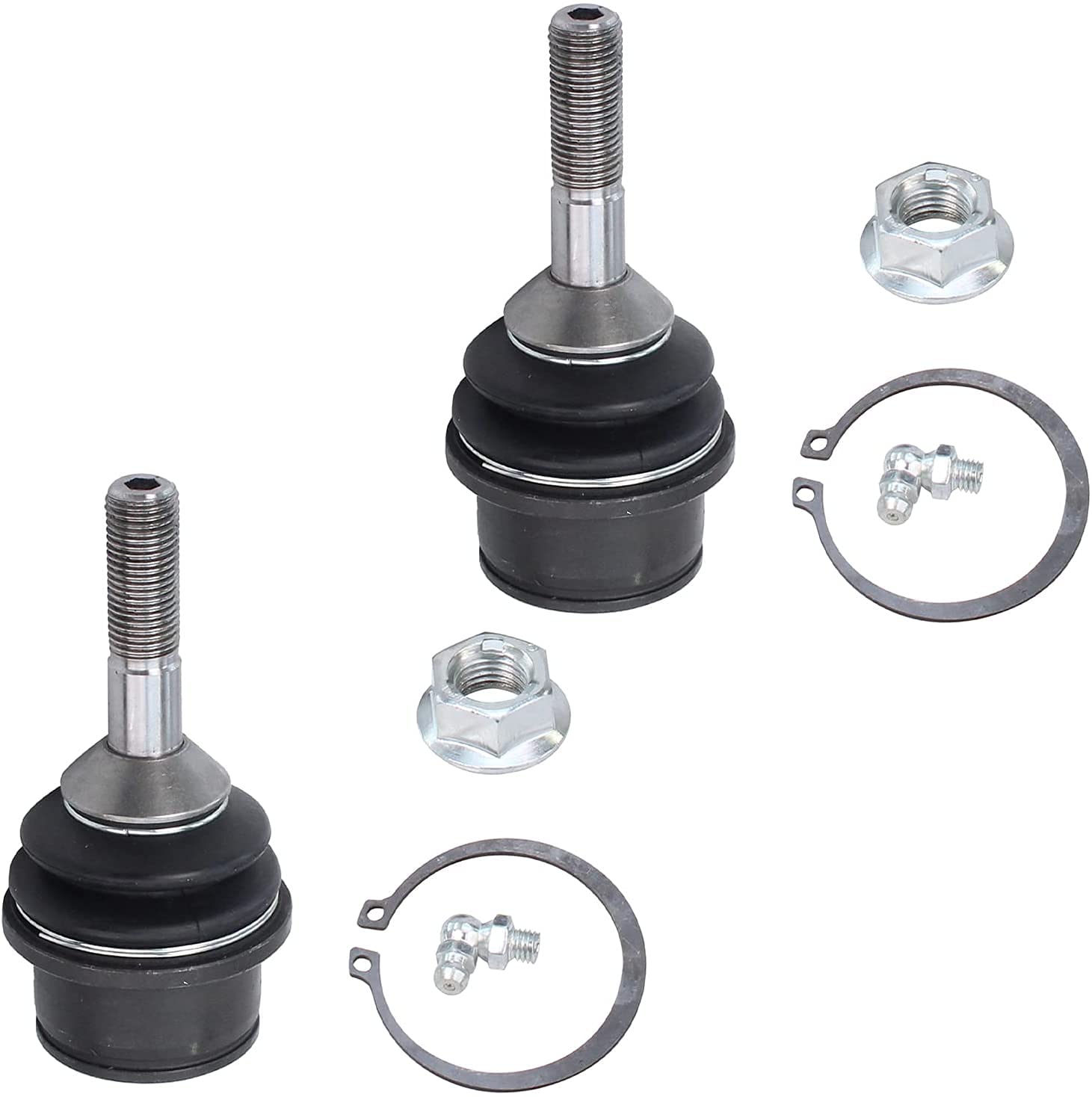 Detroit Axle - Front 4pc Ball Joints for 2003-2005 Ford Crown Victoria Lincoln Town Car Mercury Grand Marquis Marauder, 4 Upper Lower Ball Joints 2003 2004 2005 Replacement