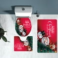 thumbnail image 4 of Lilixerw Clearance Christmas Shower Curtain Sets with Non-Slip Rugs,Toilet Lid Cover and Non-Slip U Shape Bath Mat,Christmas Decorations for Bathroom Sets,2024 New Christmas Decoration, 4 of 6
