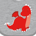 thumbnail image 4 of Inktastic Adorable Red Dragon Boys Baby Bib, 4 of 4