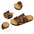 thumbnail image 5 of Wovix Slippers For Women Wedges Sandals Leopard Open Toe Cross Strap Durable Trendy Retro Shoes Daily Wear, 5 of 9