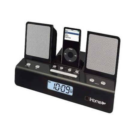 iHome2go iH26B - Speaker dock - for portable use - black - for Apple iPod shuffle (1G)