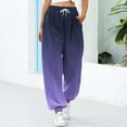 thumbnail image 2 of njshnmn Lounge Workout Jogging Women's Plus Size Sweatpant, Purple, L, 2 of 4