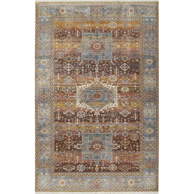Momeni IZMIRIZ-07MTI80A0 8 x 10 ft. Izmir Machine Made Traditional Rectangle Area Rug, Multi Color