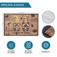 thumbnail image 6 of Farmhouse Coffee Time Placemats Set of 6, Vintage Gnomes Desserts Brown Wood Placemats for Dining Table, Place Mats for Kitchen Tabletop, Waterproof Wipeable Dining Table Mats Set, 6 of 9
