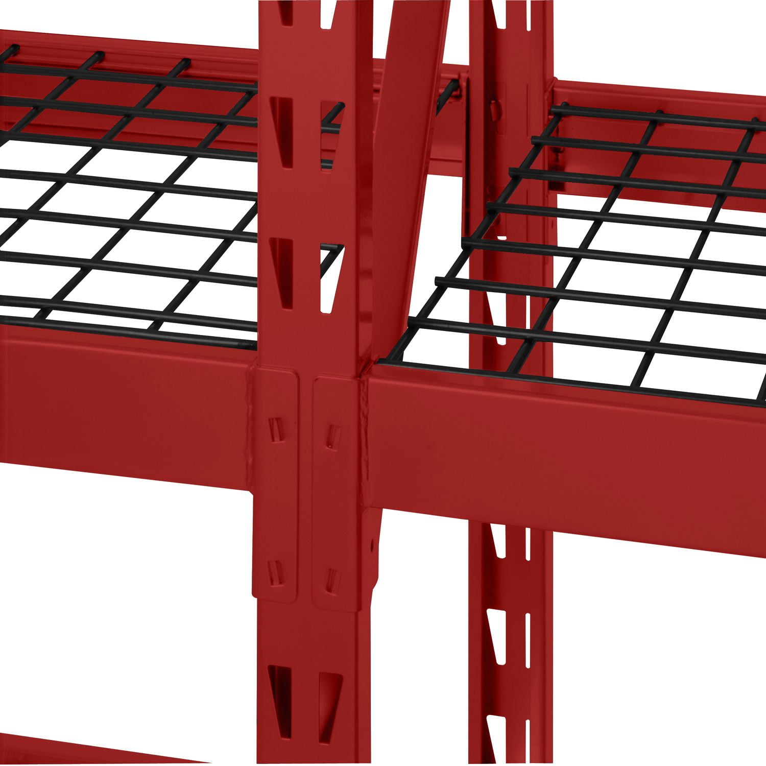 Edsal 4 Level Welded Storage Rack with Adjustable Wire Shelves (Various Colors)
