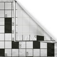 thumbnail image 3 of Ambesonne Word Search Game Kitchen Curtains, Crossword Boxes, 55"x39", Black and White, 3 of 3