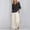 16# Black, variant on 2 Piece Cotton Linen Sets for Women Summer Embroidered V Neck Shirts Wide Leg Capri Pants Trendy Relaxed Fit Daily Vacation Outfits Dark Blue 2XL
