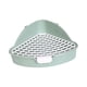 thumbnail image 4 of Caja de arena para mascotas mediana, caja de baño triangular para conejos, hurones, chinchillas Verde, 4 of 9