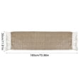thumbnail image 3 of Linen Table Runner with Tassels, Boho Woven Striped Dining Table Decor, Lightweight Decorative Cloth for Christmas Party, Beige, by IHXORA, 3 of 6