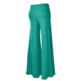 thumbnail image 5 of WULMLEO Women's Casual Comfy Solid/Tie Dye Wide Leg Palazzo Lounge Pants Green M, 5 of 5