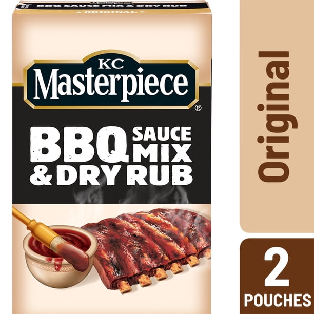 KC Masterpiece BBQ Sauce Mix & Dry Rub, Original, 4 Ounces