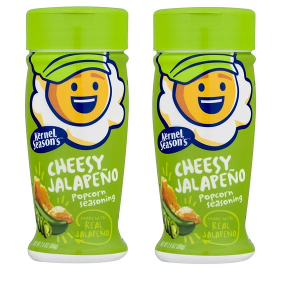 Pack of 2 Kernel Season's Brand Cheesy Jalapeno Popcorn Seasoning, 2.4 oz.
