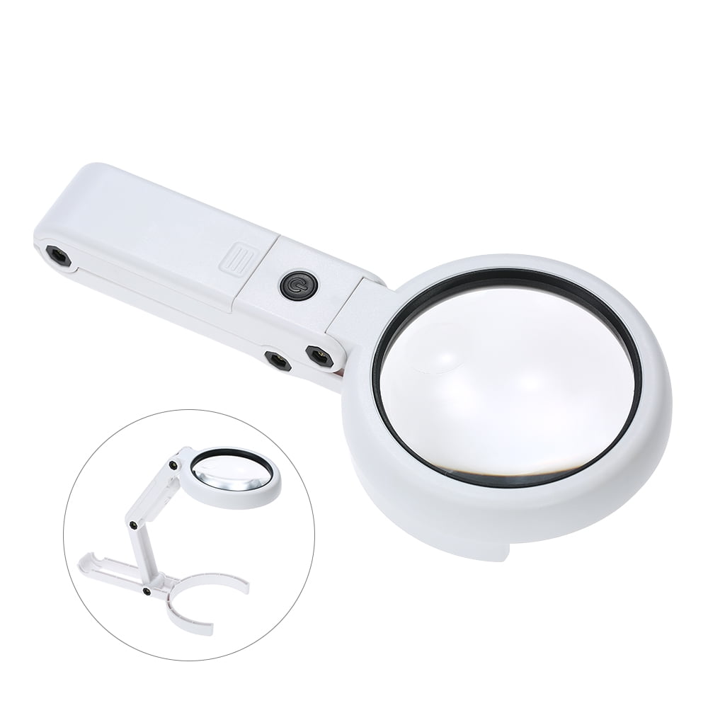 book magnifying glass with light