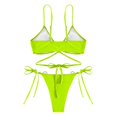 thumbnail image 4 of WILLBEST Traje de Baño Dama conjunto de Bikini de Mujer Tanga Bikini de Dos Piezas Traje de Baño Ajustable Sexy Traje de Baño con Anillo, 4 of 4