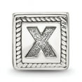 thumbnail image 3 of Reflection Beads Sterling Silver Reflections Letter X Triangle Block Bead, 3 of 4