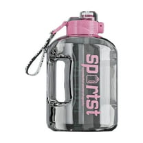 KQJQS 1 Gallon Water Bottle with Flip-Top Lid, Leak-Proof
