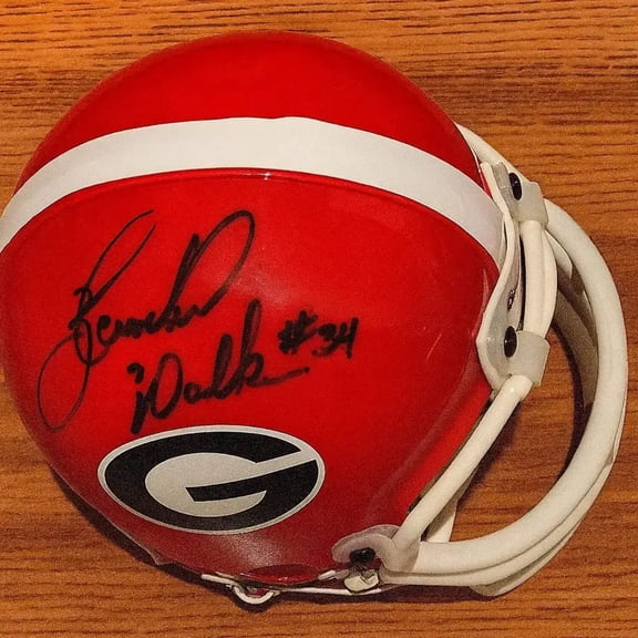 Herschel Walker autographed Georgia Bulldogs Riddell mini helmet JSA