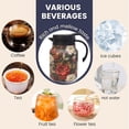 thumbnail image 4 of FORICOM Coffee Carafes, Vintage Pattern 35 Oz/1 Liter - Hot and Cold with Infuser, Perfect for Parties/Home Use, Kitchen Supplies Floral Insulated 316 Stainless Steel Coffee Carafe(Red), 4 of 5