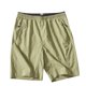 thumbnail image 2 of pstuiky Pantalones cortos casuales para hombre, Pantalones cortos casuales holgados de color liso con cremallera, bolsillo, cordón y cintura elástica para hombre, 2 of 6