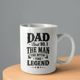 thumbnail image 2 of Dad Best No1 the Man the Myth the Legend Coffee Mugs 15 OZ Sublimation Mugs,Double-sided Printing Ceramic Cups Ceramic Mugs for Coffee,Tea,Hot Cocoa, 2 of 4