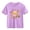 Purple, variant on Juslio Girls Cute Shirts Crew Neck Casual Short, Sleeved Tops Comfortable Breathable T Shirts Sizes 2-18