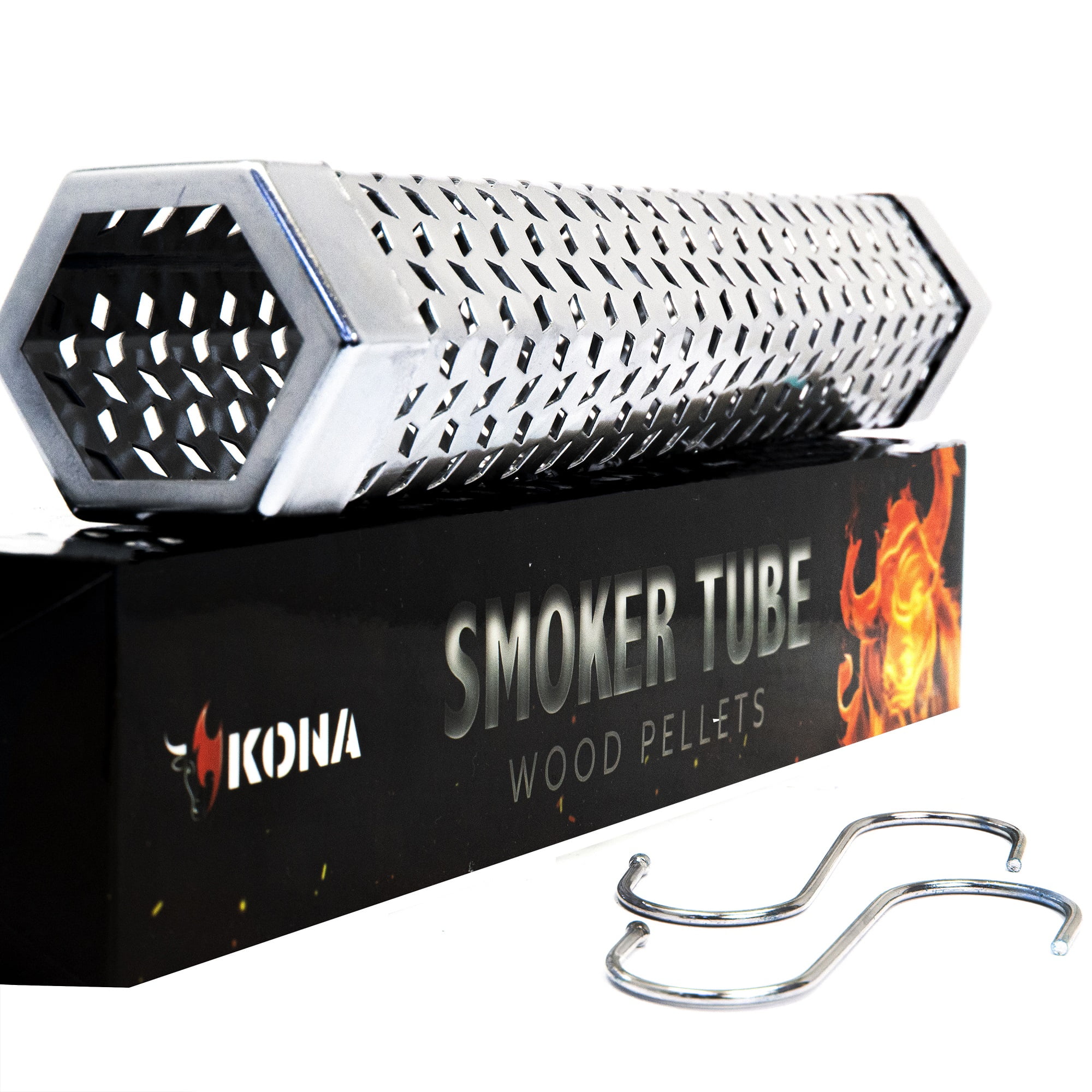 Kona Smoke Tube, 12' Stainless Steel for Wood Pellets